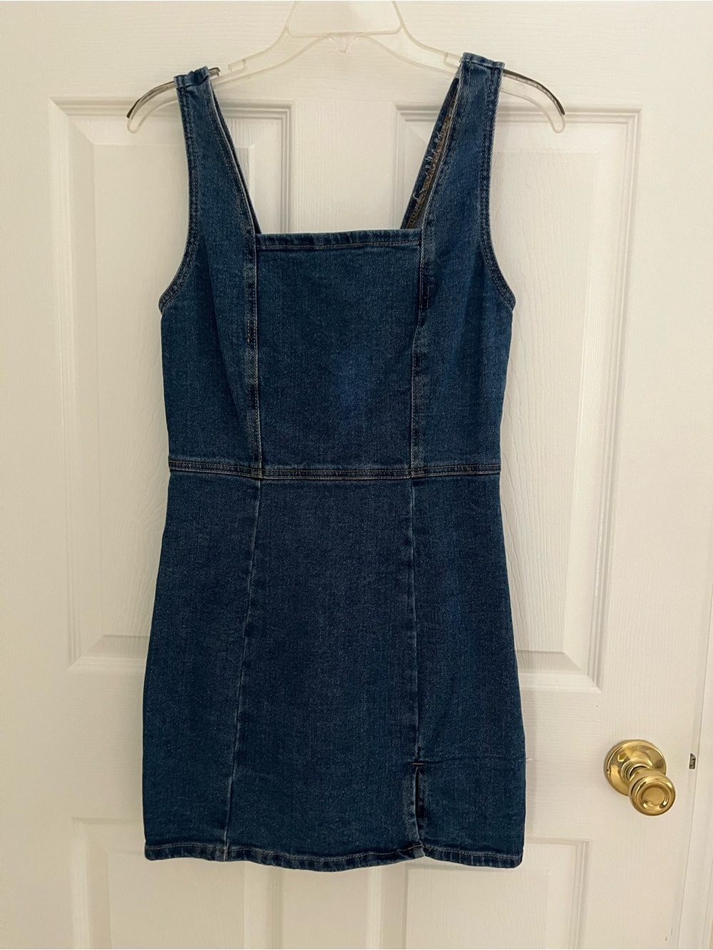 love, Fire Dark Blue Denim Mini Dress